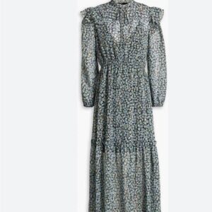 Maje midi floral dress size 40